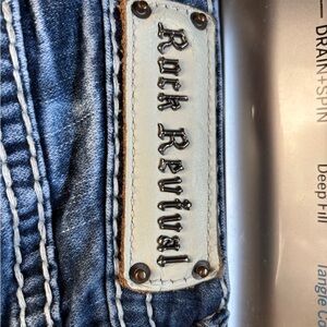 Rock Revival Indigo Denim with White Stitching